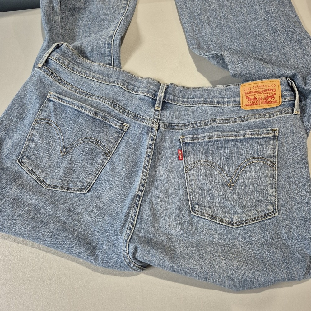 Levis 505 Jeans Womens 16 Straight Mid Rise Soft Stretch Denim